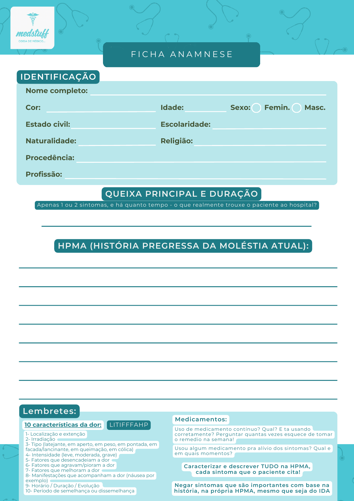 Ficha de Evolução SOAP